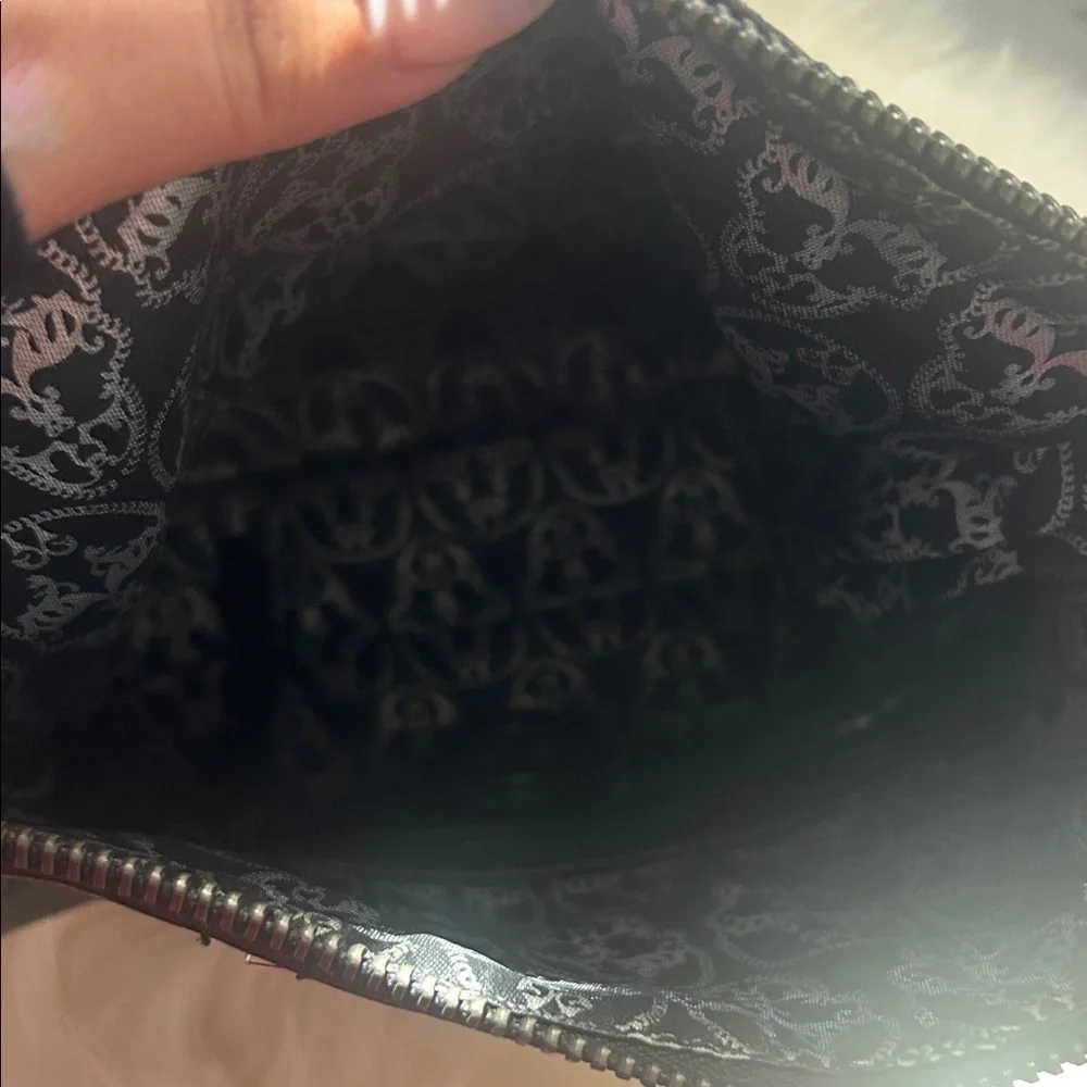 Thomas Wylde Black Textured Leather Clutch
